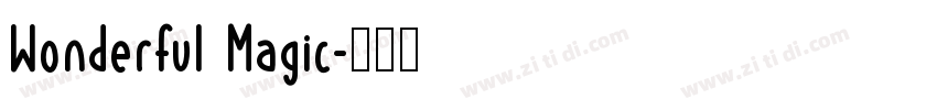 Wonderful Magic字体转换